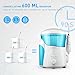 Lavany Water Flosser Portable Family Oral Irrigator with UV Sterilizer, 600 ml High-Volume Reservoir, 7 Water Flosser Nozzles (LV01)