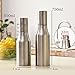 Oil & Vinegar Dispenser - WeHome Stainless Steel Olive Oil/Vinegar/Sauce Cruet,Essential Oil Bottle Edible Oil Container Pot,25 oz/750ML,Leak-proof with Pouring Spout