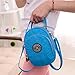 TianHengYi Small Water Resistant Nylon Cross-body Purse Three Layers Cell Phone Pouch Handbag for Teens