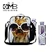 Creativebags Man and Women Lunch Bags Box for Outdoors Sports Leisure Life and School Children Boys Girls Polyester 3D Horse Prints