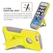 iPhone 6 Case, Honeycase [Kick-Stand] Protective [Slim Fit] Dual Layer Protective Hybird Armor Case Advanced Shock Absorption Protection with Kick-Stand Feature for iPhone 6 4.7-Inch (2014) (Yellow)