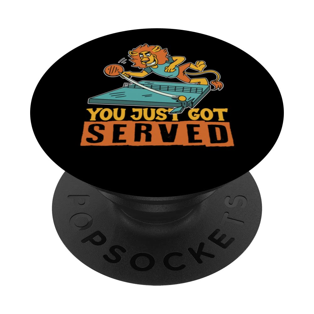 Ping Pong Paddle Table Tennis you just got served PopSockets Swappable PopGrip
