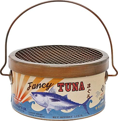OLD DAYS Mosquito Coil & Incense Holder, Tin can Portable - Nostalgic Tuna Classic Retro Japan