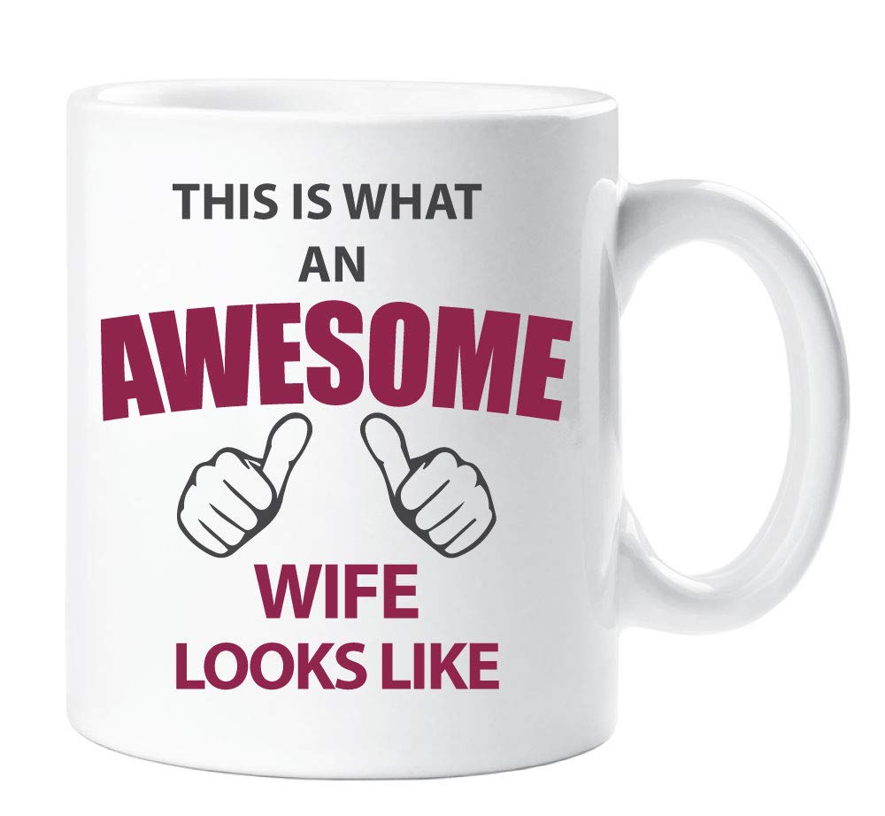 60 Second Makeover Limited This is What an Awesome Wife Looks Like Mug Gift Birthday Christmas Valentines Anniversary