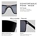 YANYU Wayfarer Polarized Sunglasses for men Women Driving Fishing Vintage Unisex Sun Glasses (Grey)