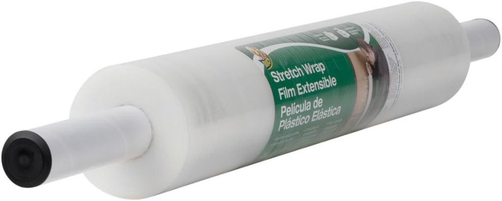 Duck Brand Stretch Wrap With Handle, 20 Inch x 1000 Feet, Clear, Single Roll : Stretch Film : Office Products
