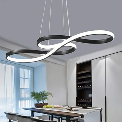 Led Pendant Light Dimmable Modern Chandelier Ceiling Fixture Adjustable Pendant Lighting Living Dining Room Ceiling Hanging Lights Kitchen Island