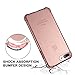 for iPhone 7 Plus Case, for iPhone 8 Plus Case, Matone Crystal Clear Shock Absorption Technology Bumper Soft TPU Cover Case for iPhone 7 Plus (2016)/iPhone 8 Plus (2017) - Clear Pink