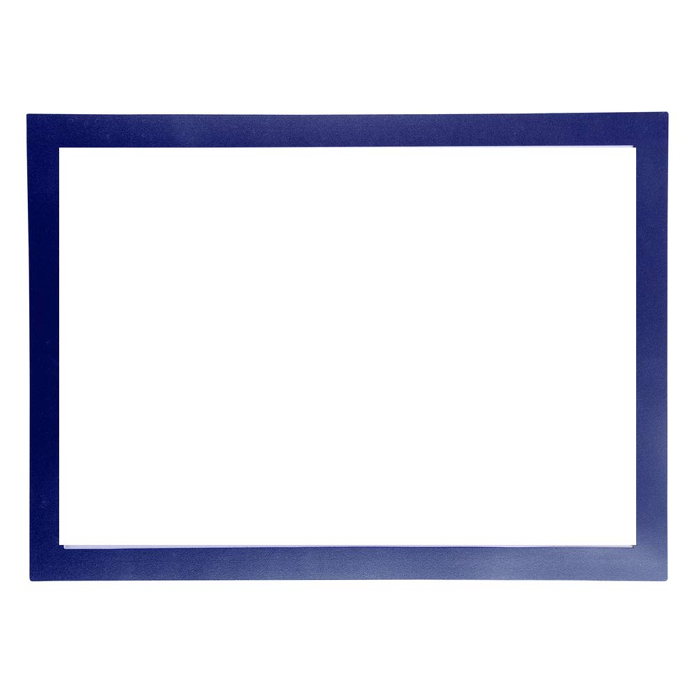 Exacompta - Ref 39202E - Magnetic Wall Display Pocket - Suitable for A4 Documents, 3 Magnetic Sides & 1 Open Side for Insertion, Ideal for Notes & Posters - Blue