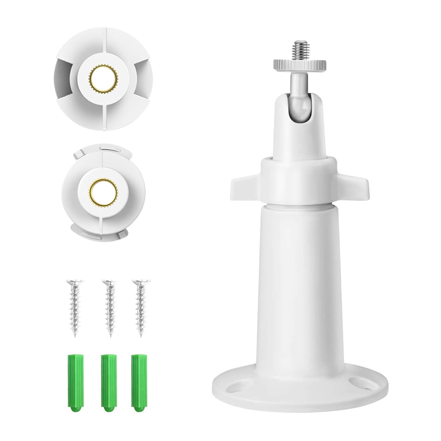 Tonton Baby Monitor Wall Mount Adjustable, Baby Camera Stand for HelloBaby HB65/HB6550/HB6558/HB66/HB248, Bonoch/ChildsFarm Baby Monitor Camera, Eufy Cam E/2/2C Camera, 360 Degree Adjustable Angle