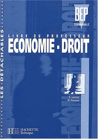 Économie-droit, BEP terminale