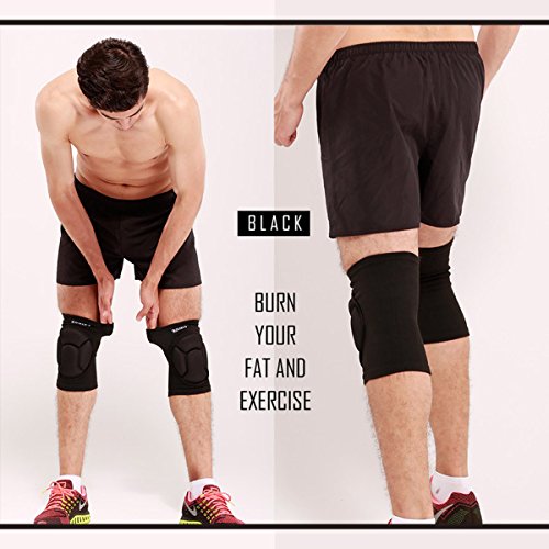 image for CHECOM Stretchy Sport Knee Pads and Finger Exercise Trainer Set for Mu