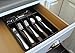 Rubbermaid No-Slip Large Cutlery Tray, Black with Tan