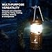 MalloMe Camping Lantern Black Gold 2 Pack Lanterns for Power Outages, Camping Lights for Tent Hanging, Camp Light Tent Lamp Emergency Battery Powered LED Lantern (Rechargeable Batteries Not Included)