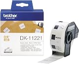 Brother DK-11221 Label Roll Square Labels Black on White 1000 Labels 23mm x 23mm
