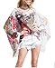 Qunsia Women's Chiffon Caftan Poncho Tunic Top Cover up Batwing Blouse