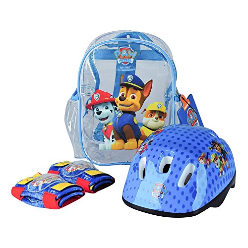 Paw Patrol Helmet, Knee Pads, Elbow Pads And Bag Protection Pack Opaw004