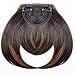 2Pcs Clip in Bangs Hair Extensions Thick Full Neat Bangs Fringe Hair Extension 8″ One Piece Clip on Front Bangs Hairpiecethumb 3