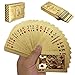 EAY Deck of Cards, Gold Deck of Cards, Gold Playing Cards, Gold Waterproof Playing Cards, Poker Cards, Deck of Waterproof Cards, Washable & Flexible, High-Grade Plastic Material, Use for Party & Game