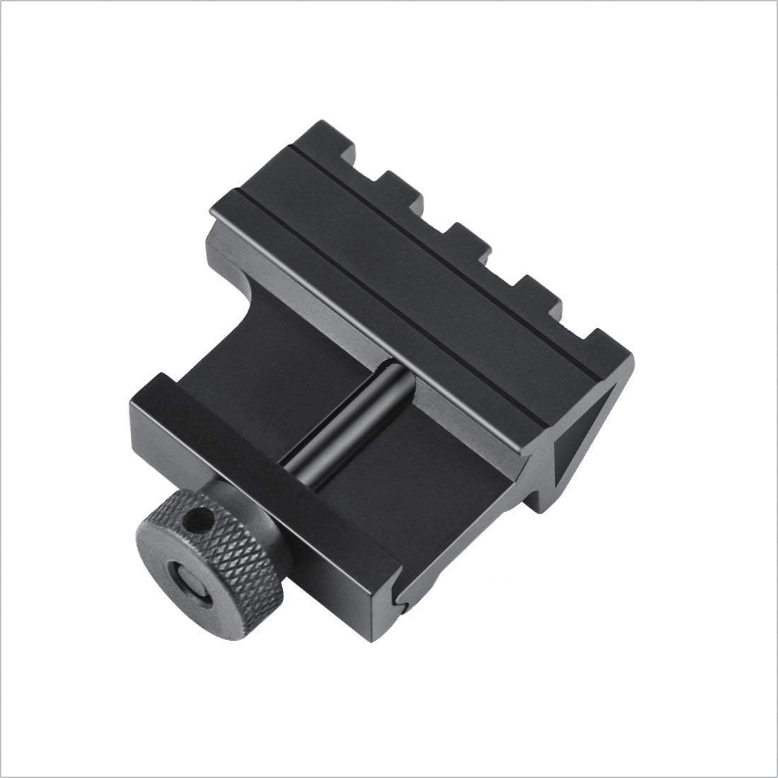 6Pcs 45 Degree Offset Rail Mount, 4 Slots 20mm Picatinny Weaver Rail for Flashlights Laser Red Dot Sight Optics Tactical Style : Sports & Outdoors