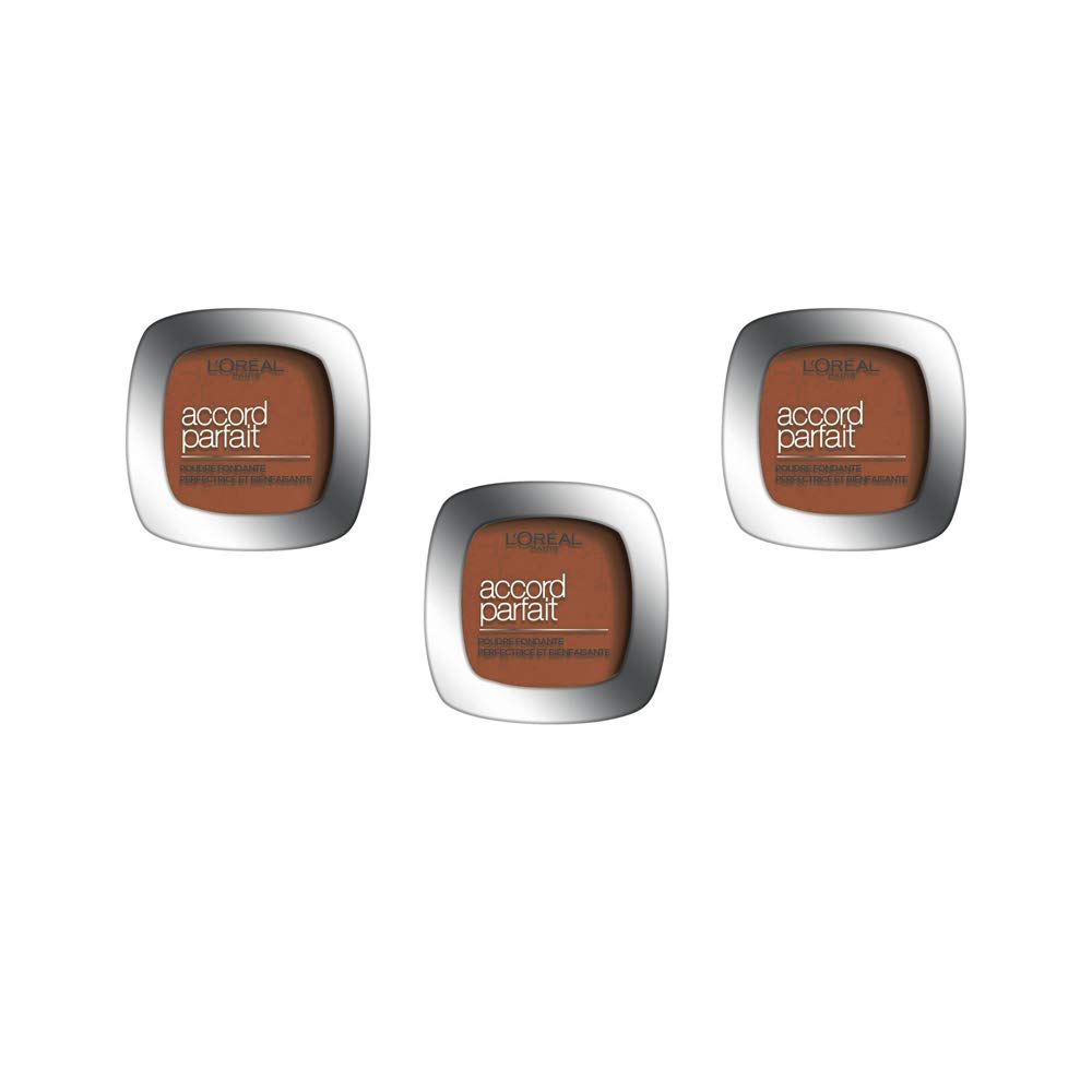 L'Oréal Paris True Match Pressed Powder Foundation - 9.N Deep Neutral, Pack of 3 (3 x 9g)