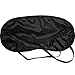 OptiSex Luxe Satin Double Strap Eye Mask, Classic Black