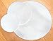 LAMINET Plate Dividers - Set of 48 - 10'' Dinner, 6'' Salad/Dessert, 4.5'' Bread & Butter - White - Felt, Friction-Free, Protective, Reusable