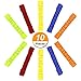 TecUnite 10 Pieces 3-Legged Race Bands Elastic Tie Rope Ruffle Race Strap for Relay Race Game, Carnival, Field Day, Backyard, 5 Colors
