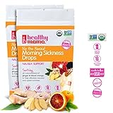 Healthy Mama Morning Sickness Relief Drops Nip the Nausea (2-Pack) Ginger Blood Orange Flavor. OB/GYN Recommended Relief from Morning Sickness, Nausea & Constipation