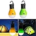 BeMall Tent Camping Lamp Party Night Light Lantern Outdoor Waterproof Emergency Bulb by 3 AAA Battery for Hiking ,Sailboats, Cockpit, Outages (1 Pair, Green & Yellow)