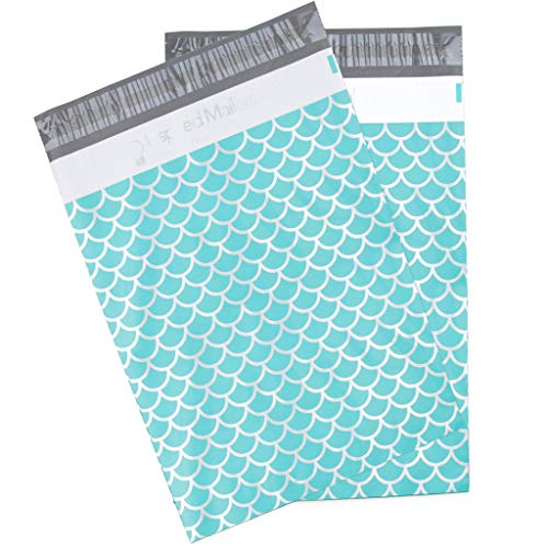 Inspired Mailers - Poly Mailers 10x13 - Mermaid Scales Deluxe - 6x9, 10x13 and 14.5x19 Size Options (10x13)