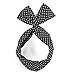 Yeshan Rabbit Ear Twist Bow Wired Headbands Scarf Headwrap Hairband Hair Accessory,Pack of 8
