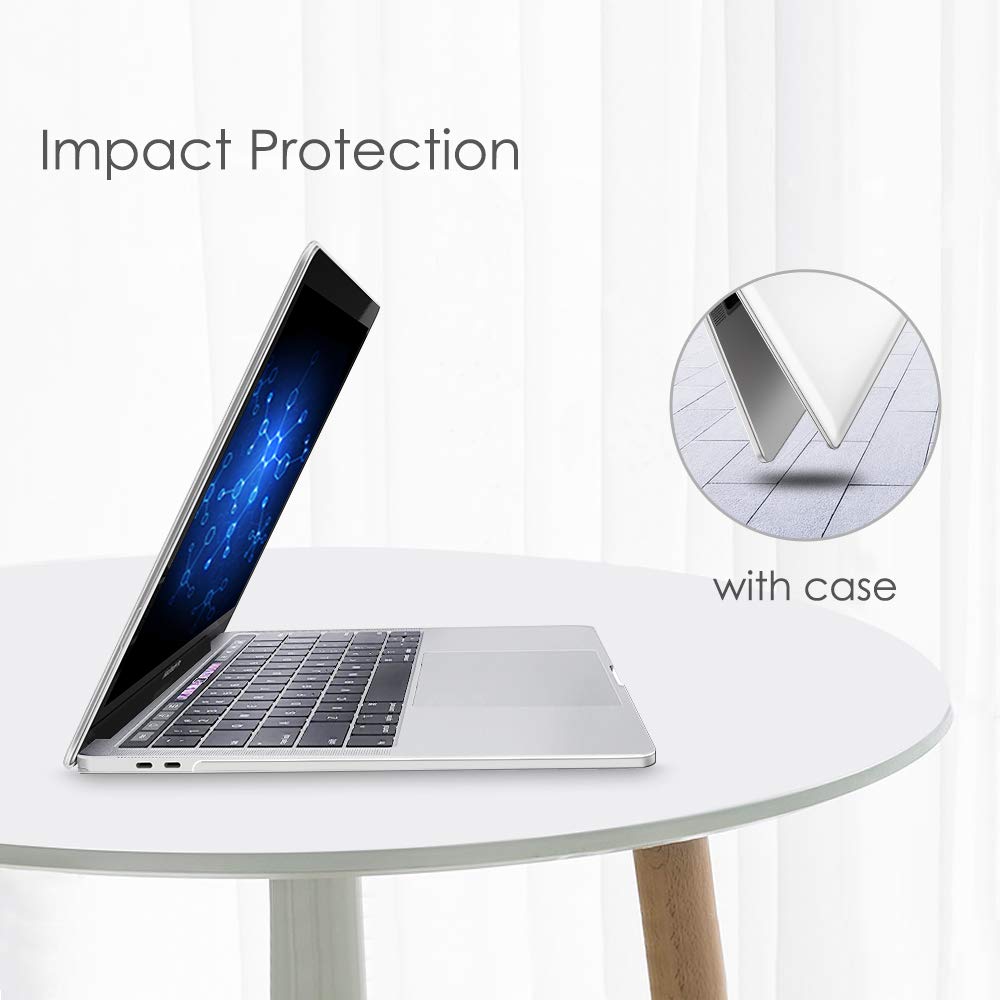 FINTIE Case for MacBook Pro 13 Inch A2338(M2 M1) A2251 A2289 A2159 A1989 A1706 A1708 (2016-2021 2022 2023 Release) with/Without Touch Bar- Snap On Hard Shell Case Cover, Crystal Clear