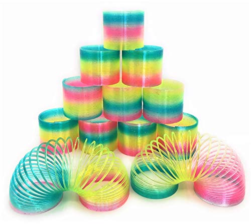 O.B Toys&Gift Rainbow Magic Coil Spring Toy , Spring Party Favor & Goody Bag Filler for Kids (24 Pack)