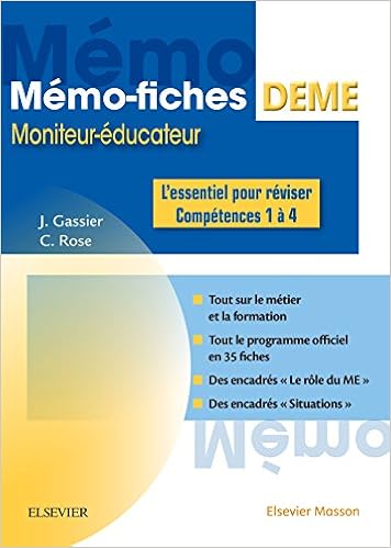 Amazon Fr Memo Fiches Deme Moniteur Educateur L Essentiel Pour Reviser Competences 1 A 4 Gassier Jacqueline Rose Celine Livres