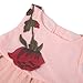 BOBORA Baby Girls Rose Dresses Printed Flower Sleeveless Dresses,Pink-1,Small / 2 Years