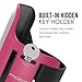 MoKo Phone Armband, Water Resistant Running Cell Phone Armband with Key Holder Adjustable Band Compitable with iPhone 11 Pro, X, Xs, 8, 7, 6, 6s, 5s, 5c, SE, 5, 4S,4 for Walking Fitness, Magenta