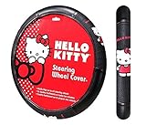 Hello Kitty Leather Steering Wheel Cover - Car Truck SUV & Van, Universal Size Fit 14.5
