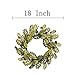 VGIA 18 Inch Christmas Wreath Greenwood Winter Wreath with Berries and Pine Cones Christmas Decorations