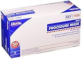 Dukal 1530 Blue Procedure Mask with Ear Loop, Box of 50