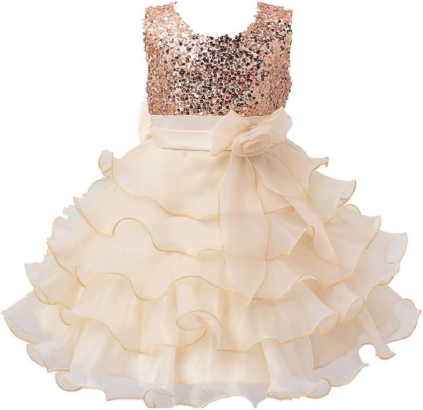 Baby Girls Sequin Body Tissue Net Polyester Satin Fluffy Frocks (SFN_067_Lavender)