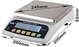 G&G PLC Precision Scales 3000g 0.05g Industrial Gold Scales Battery Use Option view 2