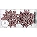 Sea Team Plastic Christmas Glitter Snowflake Ornaments Christmas Tree Decorations, 4-inch, Set of 36, Rose Gold