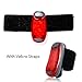 Kootek LED Safety Light Red Flashing with Free Clip on Straps Sport Running Warning Strobe Tail Lights for Dog Collar, Walking, Cycling, Bike, Helmet, Batteries Included [2 Pack]