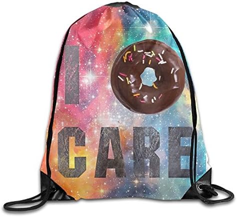 Large Capacity Drawstring Backpack I Doughnut Care Waterproof Storage Bag For Men And Women