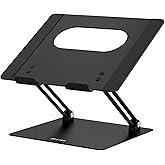 BESIGN LS10 Aluminum Laptop Stand, Ergonomic Adjustable Notebook Riser Holder Computer Stand Compatible with Air, Pro, Dell, 