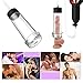 Manual Penis Vacuum Pump Silicone Extension Sex Toy,Reusable Male Enhancement Penis Pump with Powerful Suction for Beginners Safe Pumping