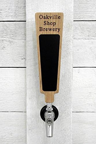 Personalized Beer Tap Handle with Custom Text and Chalkboard Dry-erase Board