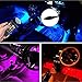 Interior Car Lights, YANF Car LED Strip Lights 4pcs 36 LED Under Dash Lighting Kit Multicolor Music Car Strip Light with Sound Sensor and Wireless Remote Control, DC 12Vthumb 2