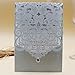 PONATIA 25PCS Lacer Cut Invitations Cards with Rhinestone Hollow Flora Favors For Wedding Bridal Shower Invitation Baby Shower Engagement Birthday Invitation Graduation (Sliver Grey)